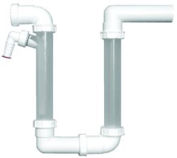 HL136.2  kondenzační sifon  DN40 - Kondenzan sifon DN40 s transparentnmi zsuvnmi trubicemi pro kontrolu stavu vodn hladiny, s monost dopoutn vody